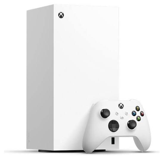 Xbox Series X Digital Edition, 8X Cores 3.8 GHz Processor, 16GB RAM, 1TB Custom SSD, True 4K Gaming Resolution, Auto Low Latency Mode, HDMI Variable Refresh Rate, AMD FreeSync, White